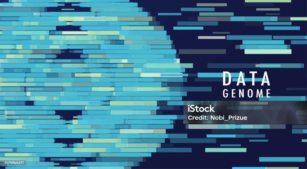 Big Genomic Data Visualization Stock Illustration - Download Image Now ...