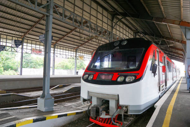 istock A modern train departs from a railway station 1474964352