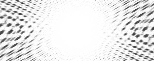 солнечные лучи полутоновый фон. бело-серый радиальный абстрактный комический узор. векторный взрыв абстрактных линий фон - lined pattern flash stock illustrations