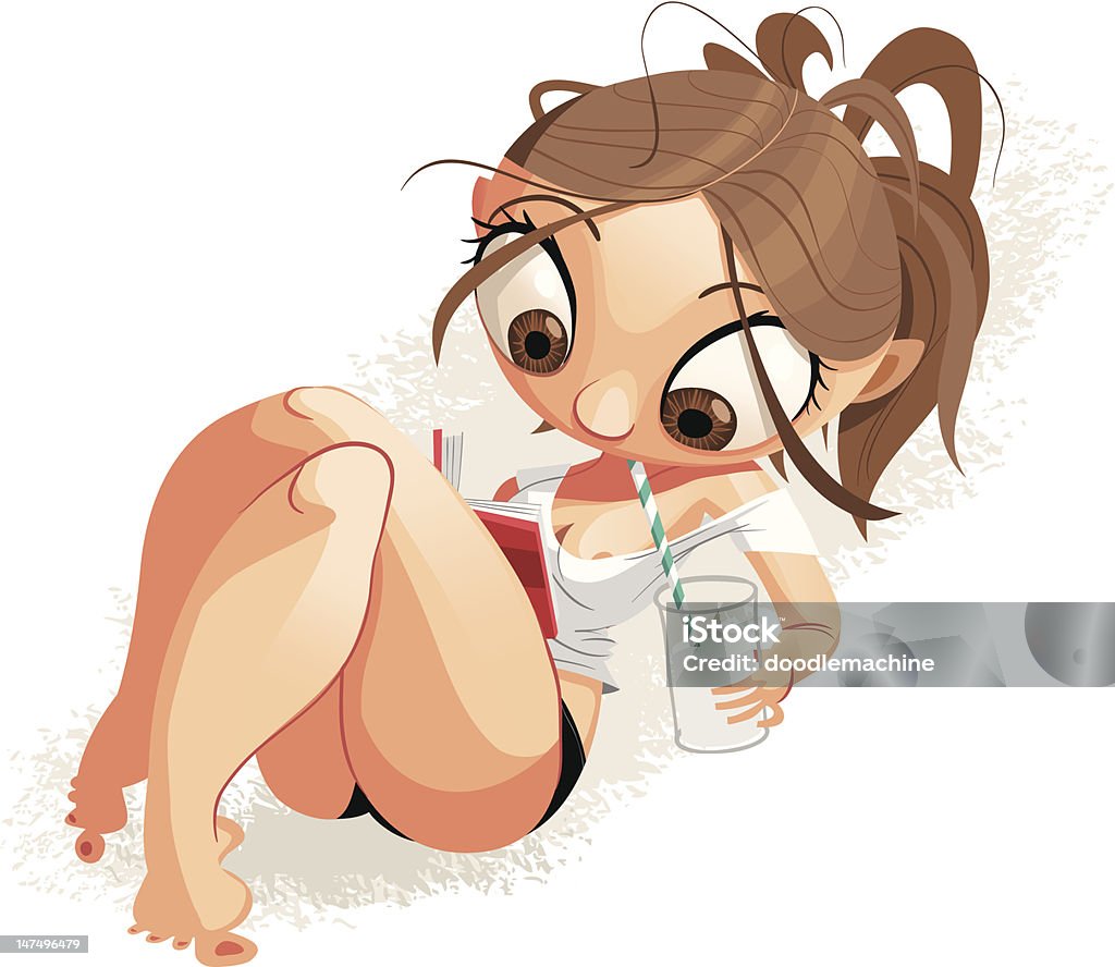 Sipping Milk Olivia drinks TONS of milk. Like, more than is good for her. But in her own words, "it does a body good". And it looks to me like she might be onto something! Adult stock vector