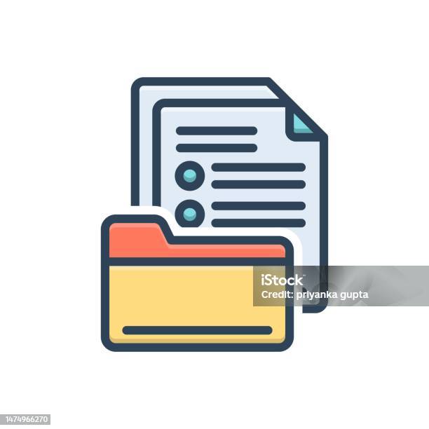 File Folder Stock Files Folder Stock Illustration - Download Image Now - Archives ...