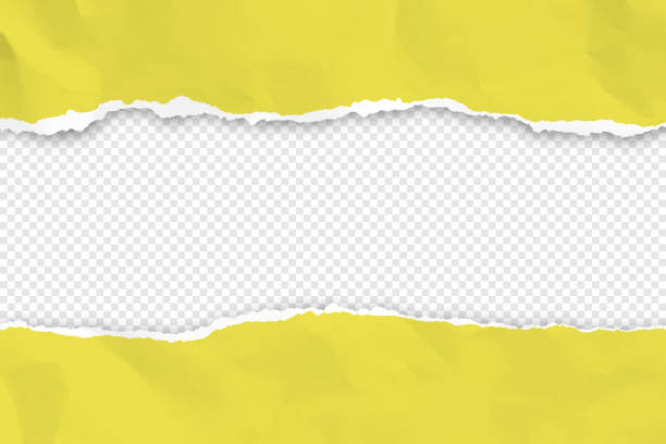 ilustraciones, imágenes clip art, dibujos animados e iconos de stock de marco de papel rasgado sobre fondo transparente - rasgado