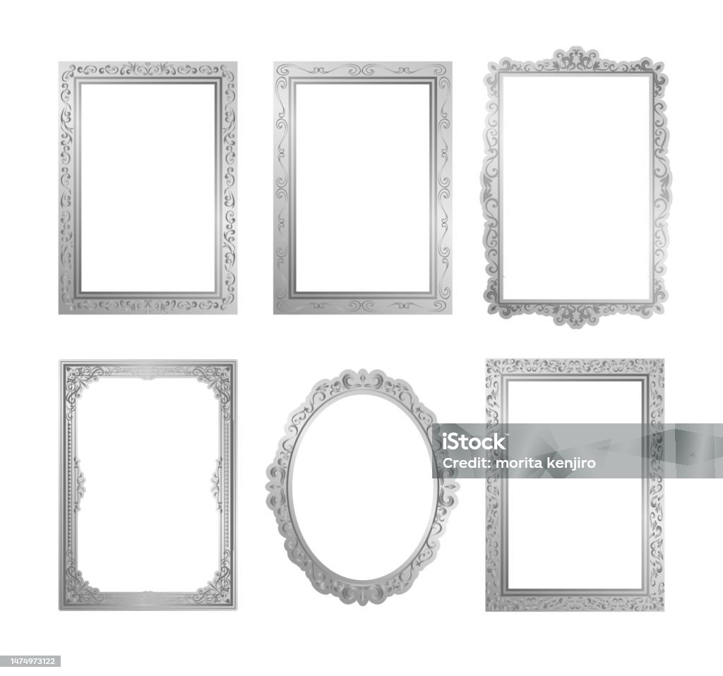 Traditional Frame Illustration Traditional Decorative Vintage Frames And Ornaments Set Vector Design ...