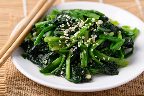 istock Korean spinach salad (Sigeumchi namul), Korean side dish 1474975697