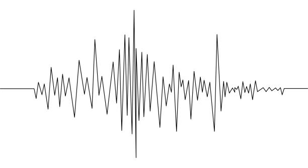 地震の地震記象または音の体積波のイラスト - geological feature audio点のイラスト素材／クリップアート素材／マンガ素材／アイコン素材