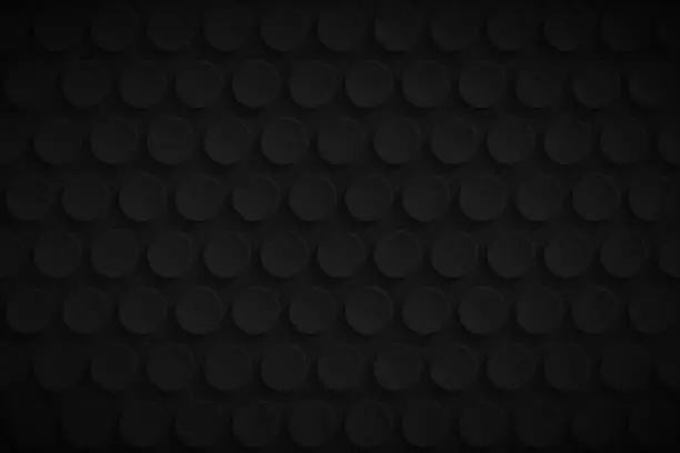 Vector illustration of Abstract black background - Geometric texture