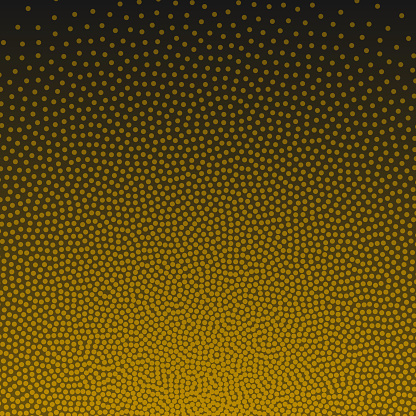 Modern and trendy background. Abstract design with dots and beautiful color gradient in a dotted style. This illustration can be used for your design, with space for your text (colors used: Yellow, Orange, Brown, Black). Vector Illustration (EPS file, well layered and grouped), square format (1:1). Easy to edit, manipulate, resize or colorize. Vector and Jpeg file of different sizes.