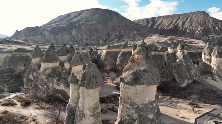 aerial view of cappadocia, Pasabaglari kapadokya , famous place of turkey, natural formation fairy chimneys, Fairy Chimney in Cappadocia, unesco heritage destination, Aerial view of Cappadocia, historical region in Central Anatolia, Monks Valley, Pasabag