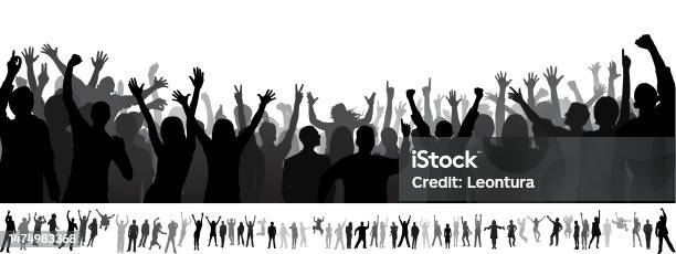 Simple Crowd Vector Image Crowd Stock Illustration - Download Image Now - iStock