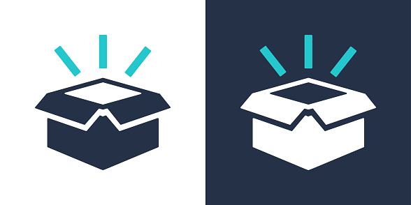Unboxing icon. Solid icon vector illustration. For website design, logo, app, template, ui, etc.