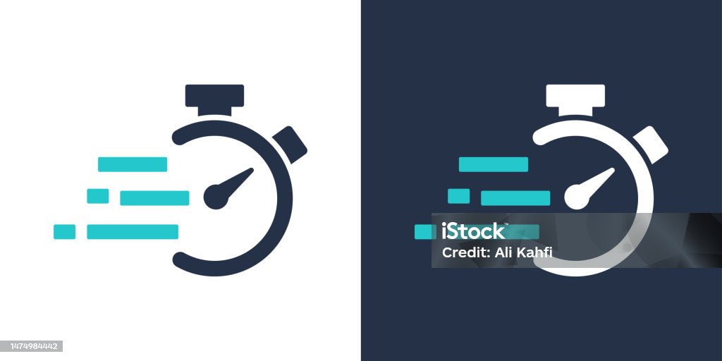 Time speed icon. Solid icon vector illustration. For website design, logo, app, template, ui, etc. - Royalty-free Pictogram vectorkunst Time speed icon. Solid icon vector illustration. For website design, logo, app, template, ui, etc. - Royalty-free Pictogram vectorkunst