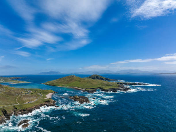istock Lovely Landscape With Sea View And Small Cliffs In Ireland 1474988227