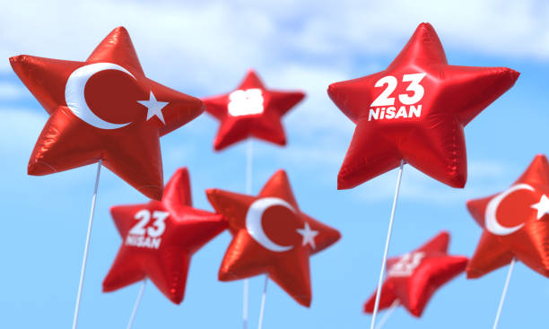 istock Turkish Flag And 23 Nisan 1474996249