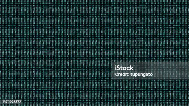 Abstract Technology Background Binary Code Stock Illustration ...