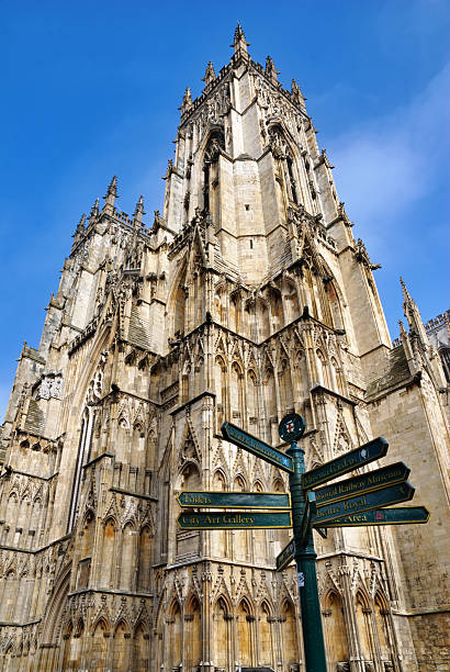 istock Signpost And Tower York Minster 147500467