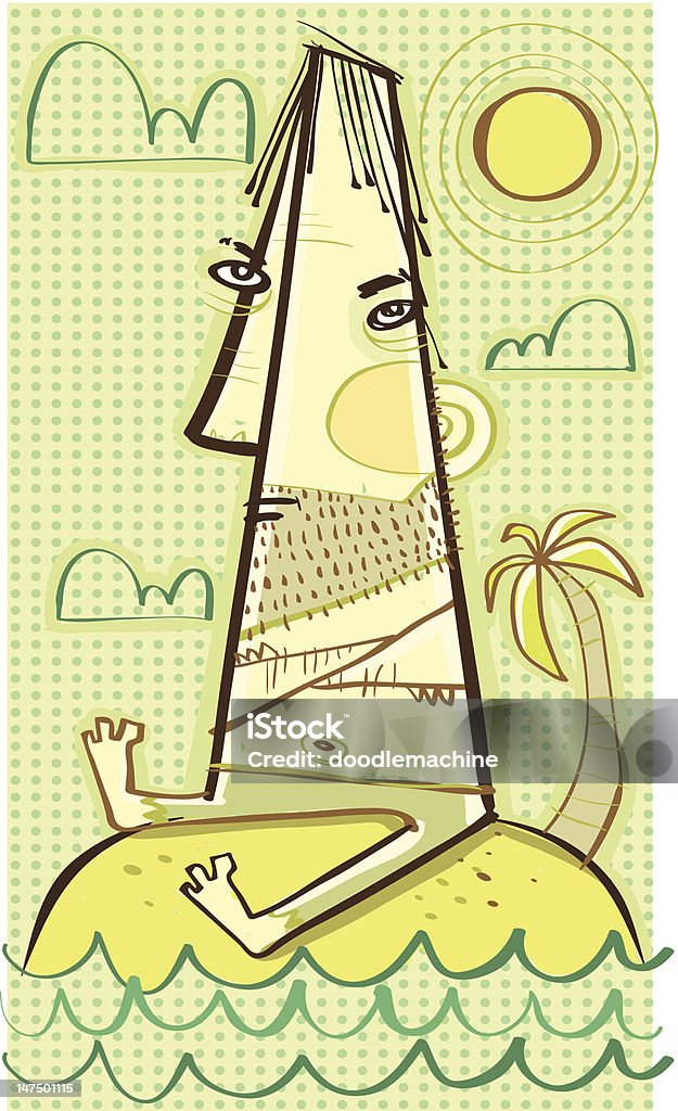 Stranded Stock Illustration - Download Image Now - Adult, Beard ...