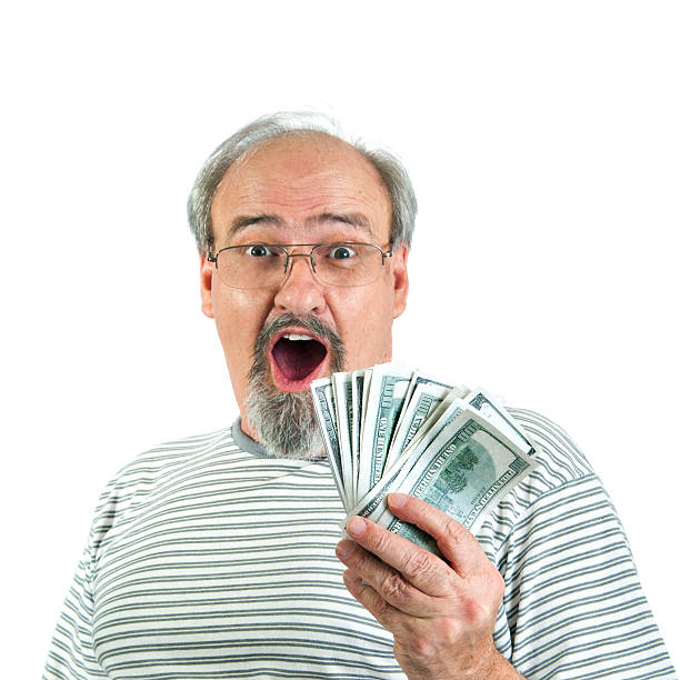 istock Surprised Winner of Cash 147501367