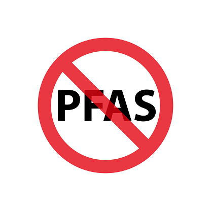 Pfas free sign icon simple design