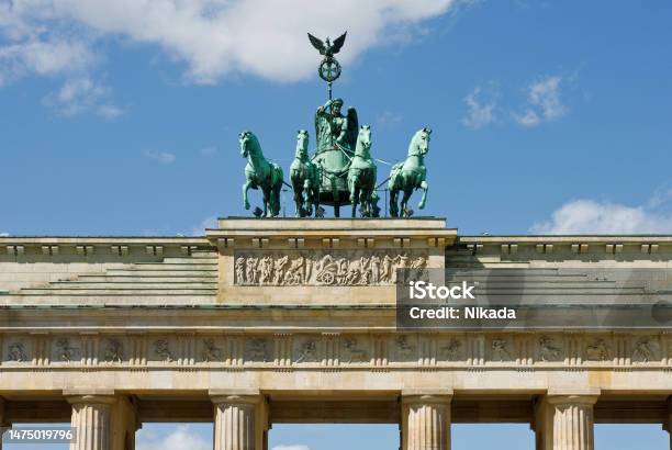 Brandenburg Gate In Berlin Germany Stock Photo - Download Image Now - Brandenburg Gate, Architectural Column, Architecture
