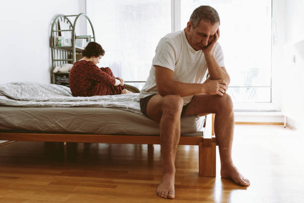 istock Quarrel of spouses in bedroom 1475021872