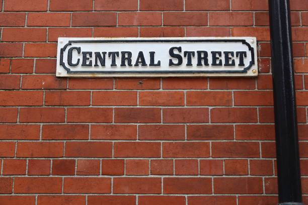 istock Central Street sign in Leeds UK 1475022820