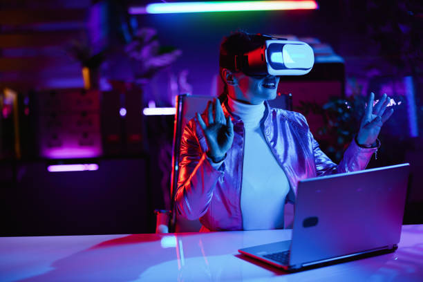 istock happy woman designing virtual reality in office 1475023847