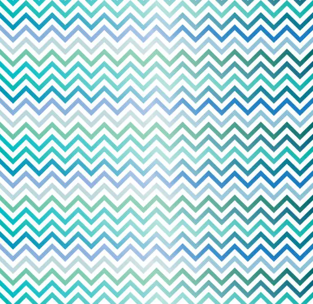 Vector illustration of Blue Chevron Zig zag Pattern. Coastal Concept, Wave  Pattern Abstract Background.