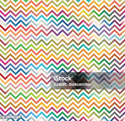 istock Rainbow colored Chevron Zig zag Pattern Abstract Background. 1475030063