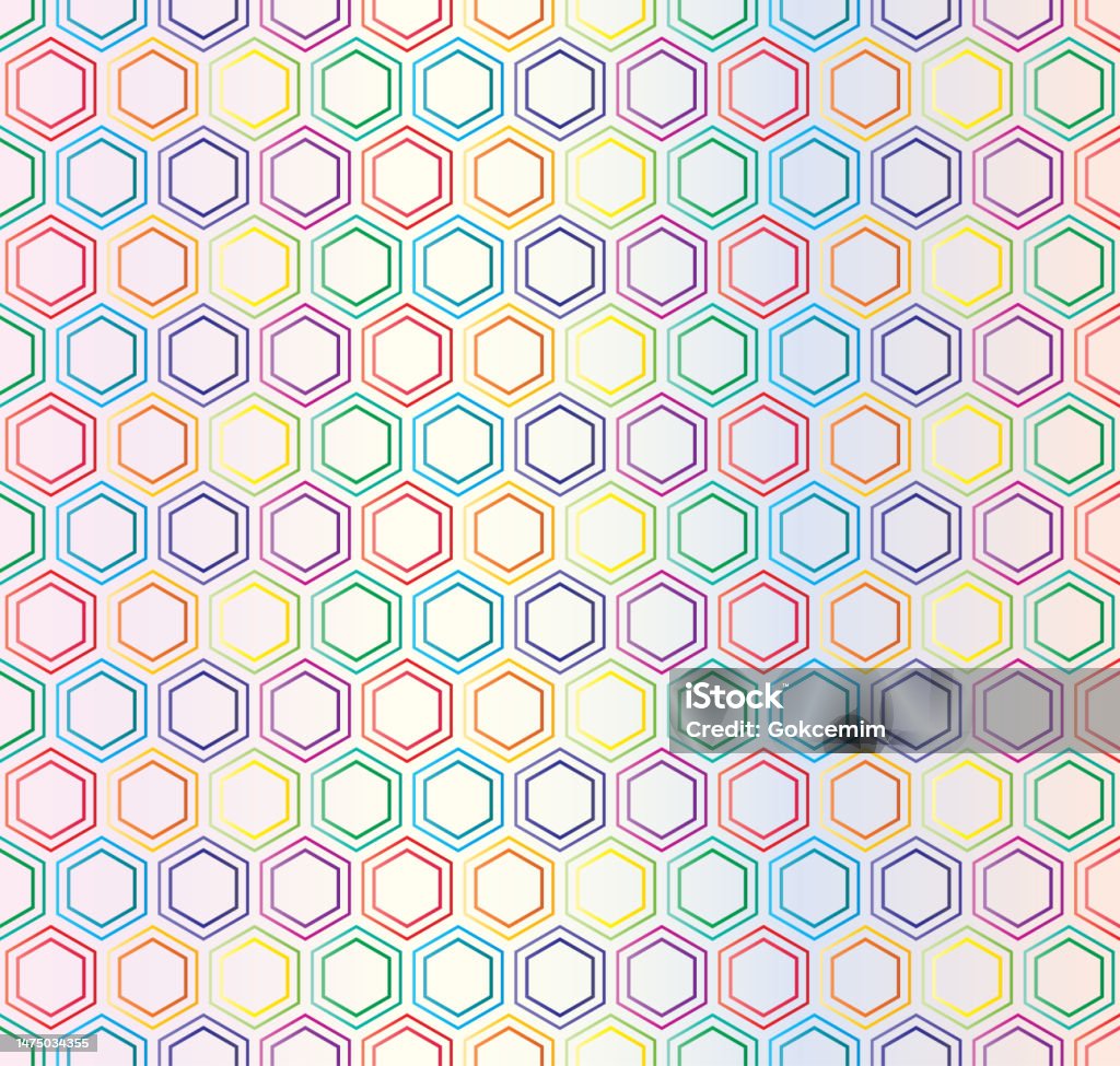 Stock Hexagonal Pattern Metallic Hexagon Pattern Abstract Background Stock Illustration ...