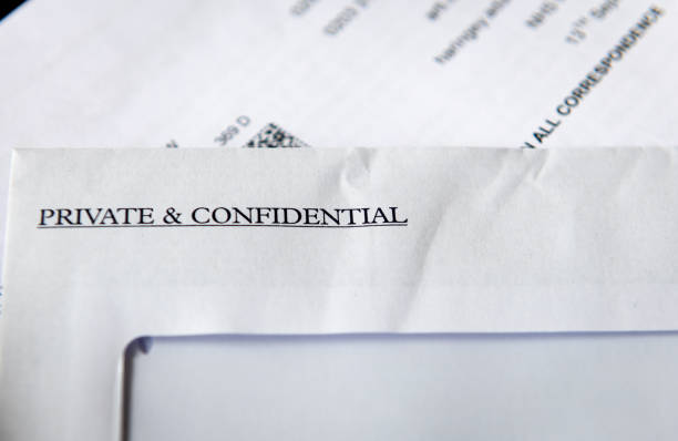 istock A private and confidential letter. 1475039140