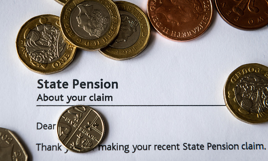 A state pension claim letter.