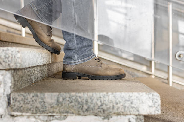 istock a man descends the steps in the passage 1475044321