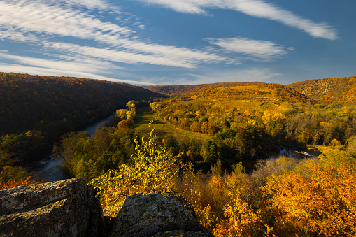 Nine Mills Viewpoint near Hnanice, NP Podyji, Southern Moravia, Czech Republic