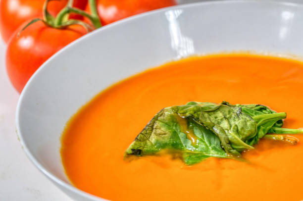 istock tomato soup in a bowl on a table 1475055139