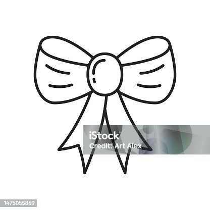 istock Bow for a gift icon. High quality black vector illustration. 1475055869