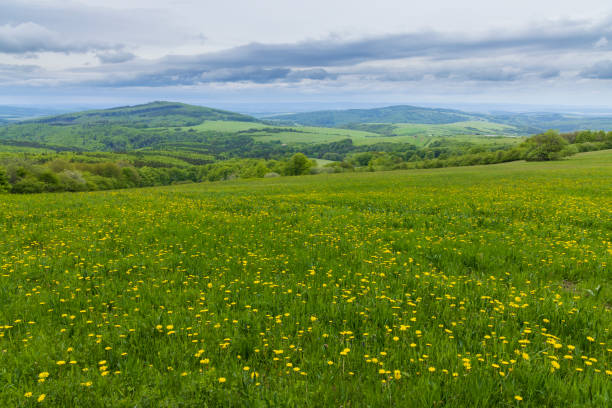Spring landscape in White Carpathians, Czech Republic