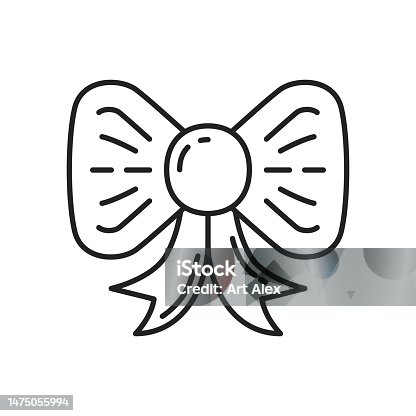 istock Bow for a gift icon. High quality black vector illustration. 1475055994