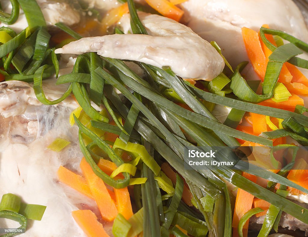 Dieta de frango assado com legumes detalhe - Foto de stock de Alimentação Saudável royalty-free