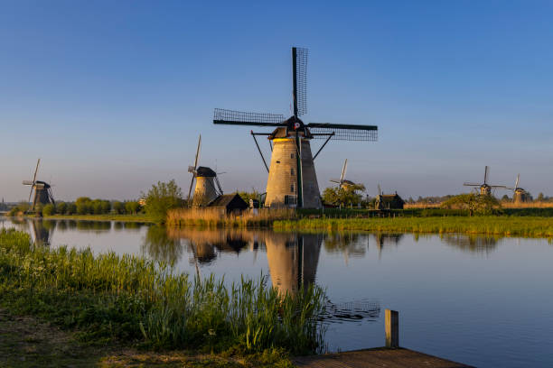 istock Traditional Dutch windmills in Kinderdijk - Unesco site, The Netherlands 1475057691
