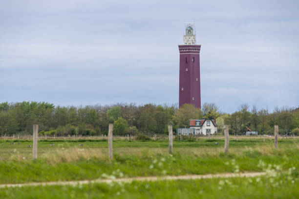 istock Westhoofd lighthouse (Vuurtoren Westhoofd) near Ouddorp, The Netherlands 1475058192