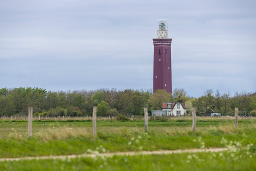 Westhoofd lighthouse (Vuurtoren Westhoofd) near Ouddorp, The Netherlands
