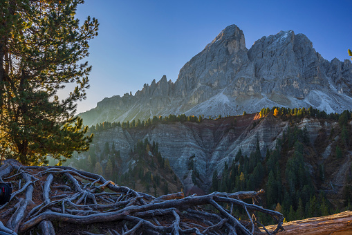 Peitlerkofel Mountain, Dolomiti near San Martin De Tor, South Tyrol, Italy