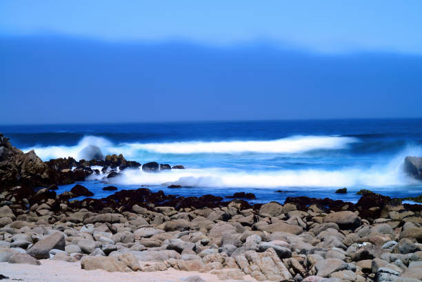 Surf Breaking Asilomar State Marine Reserve California