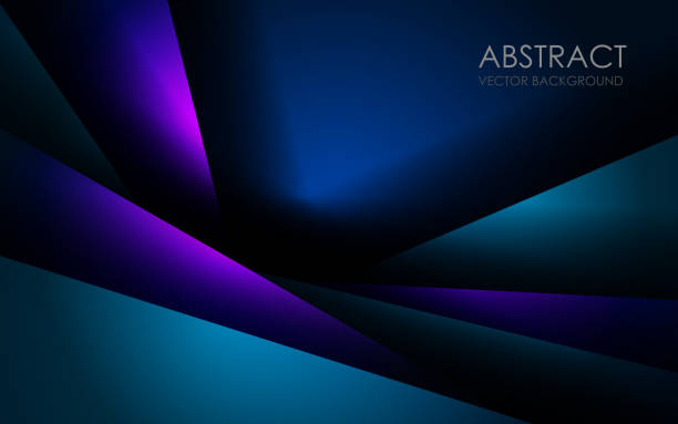 istock Abstract green, purple, blue overlap on black blank space with text design modern luxury futuristic technology background vector illustration. 1475066134