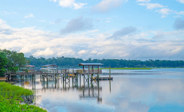 istock Shrimp Boat Docks- Hilton Head, South Carolina 1475067352