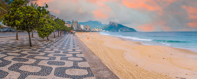 Sunset at Leblon Beach - Ipanema, Rio de Janeiro, Brazil