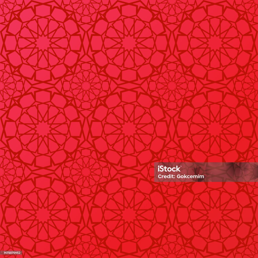 Islamic Gradient Metallic Gradient Islamic Pattern Abstract Background Stock ...