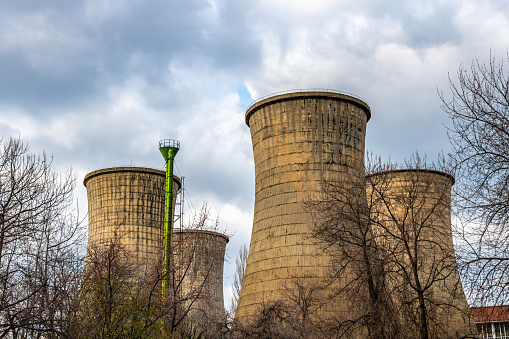 Water Cooling Towers of Grozăvești Power Station in Bucharest