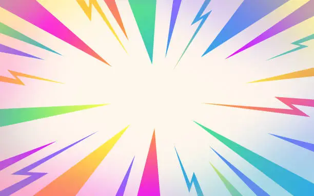 Vector illustration of Abstract Zap Blast Modern Colorful Background