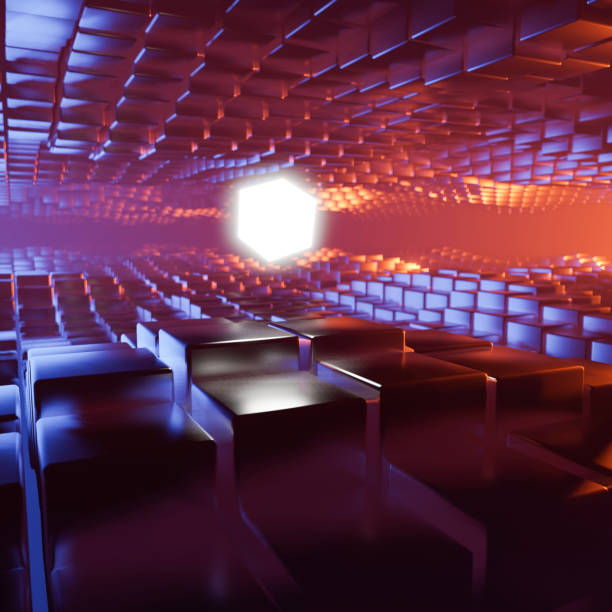 istock Composition of 3d cubes. Background design 1475077581